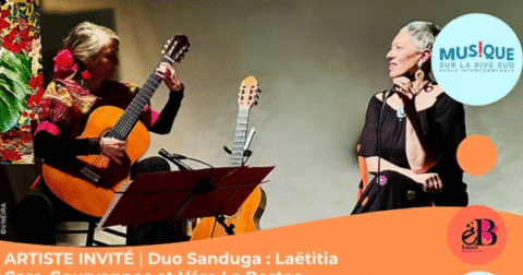 Artiste invité : Duo Sanduga : Laëtitia Caro-Gourvennec et Véro le Postec Mardi 12 mai à 20h, Pont-¨Péan, site Beausoleil Salle Danycan
